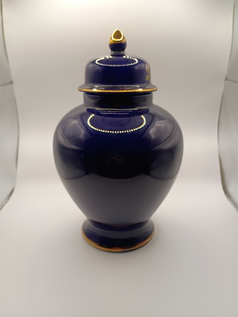 Vintage Japanese Hand Painted Ginger Jar With Gold Accents - Picture 2 of 5